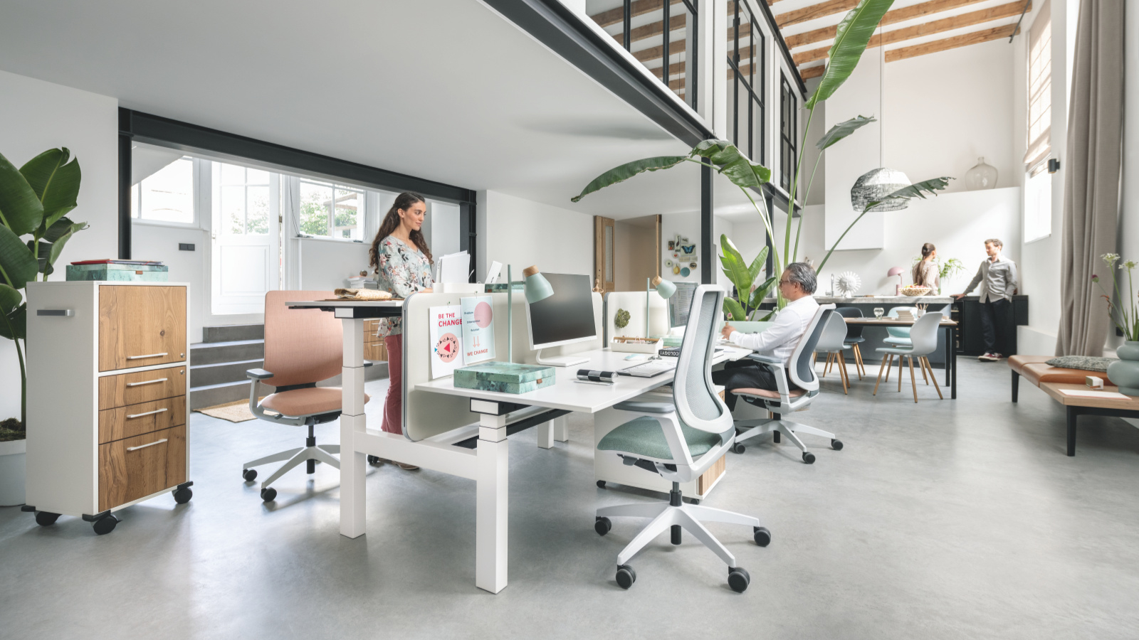 Sit stand desk